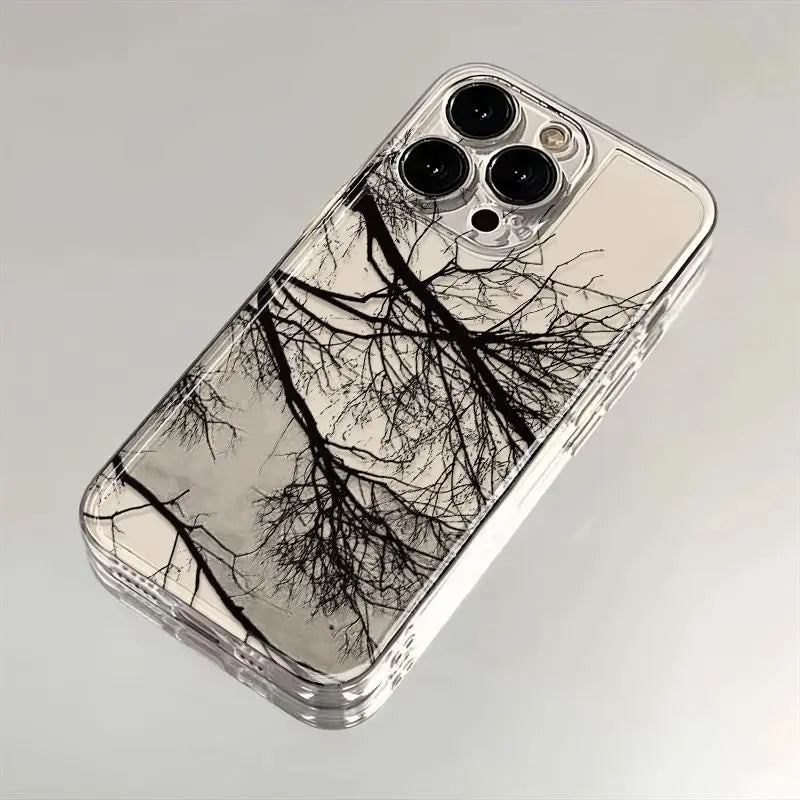 Aesthetic Withered Tree Transparent Case