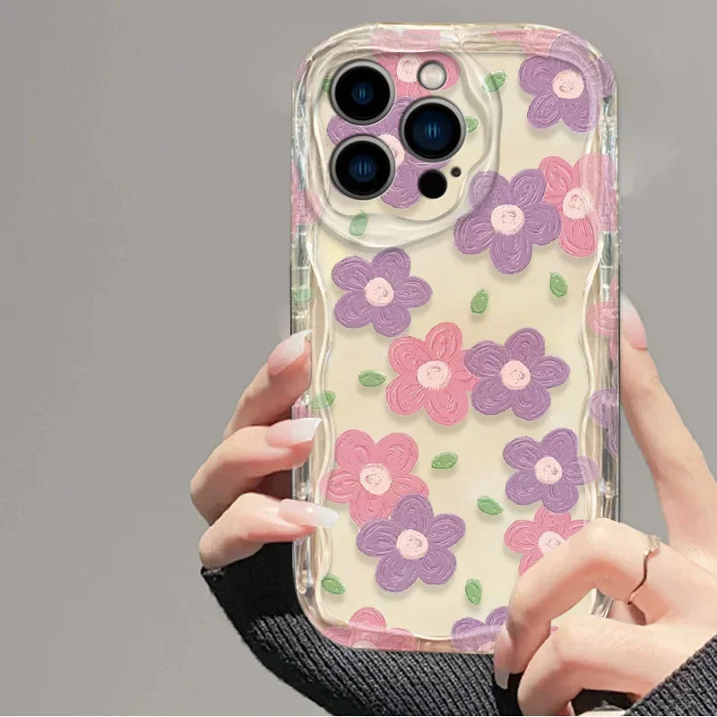 Soft Clear Pink Peach Cherry Case