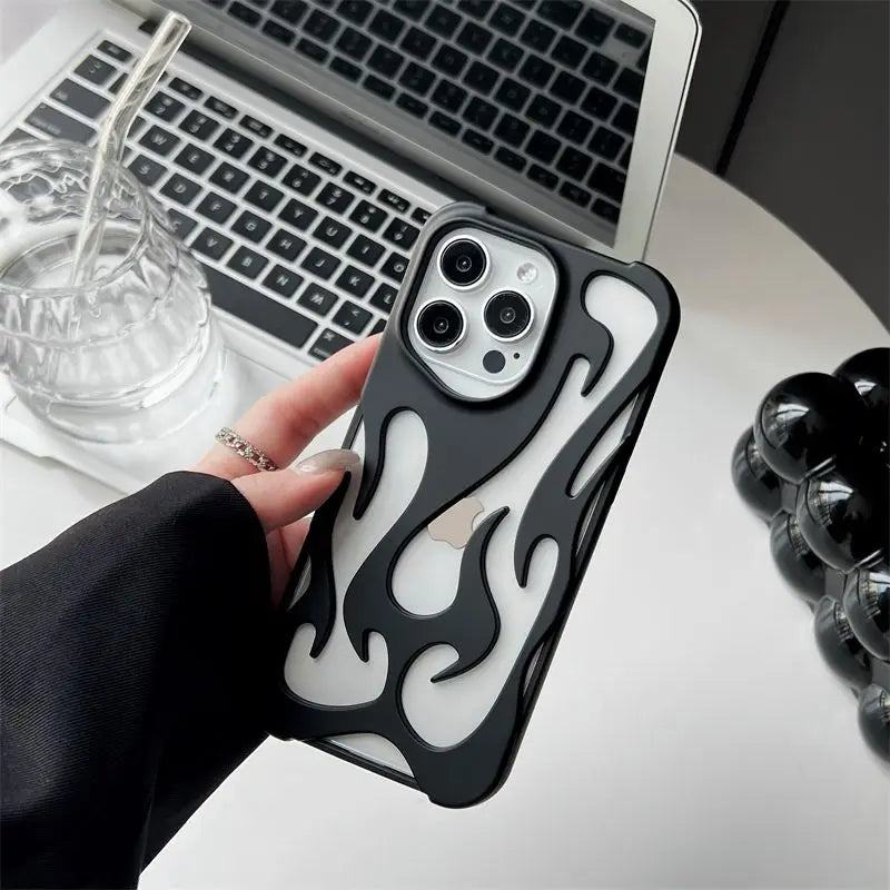 3D Flame Alluminum Alloy Case