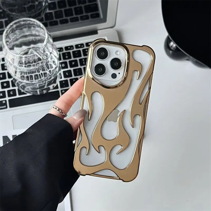 3D Flame Alluminum Alloy Case