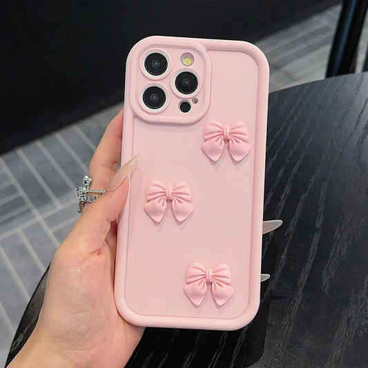 3D Cute Pink Butterfly Soft Sillicone Case