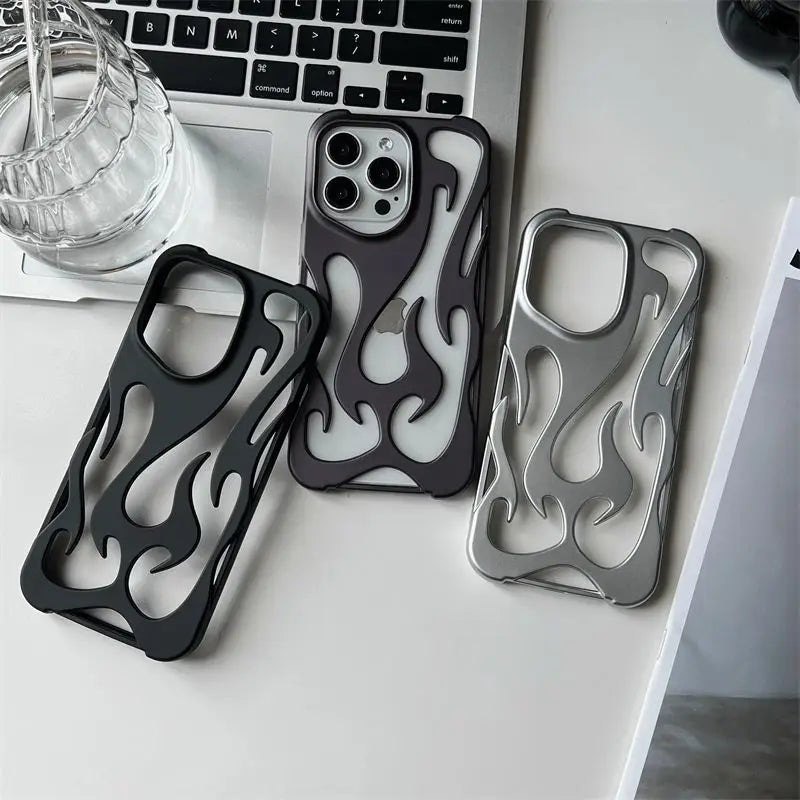 3D Flame Alluminum Alloy Case