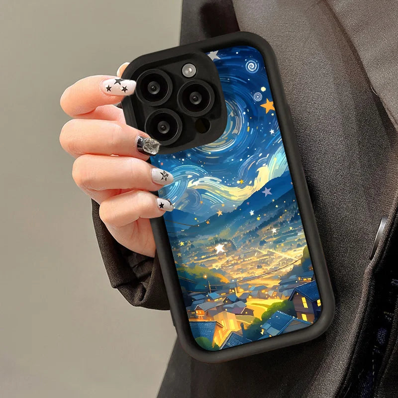 Cartoon Starry Sky - Train Landscape Case