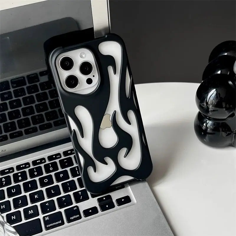 3D Flame Alluminum Alloy Case