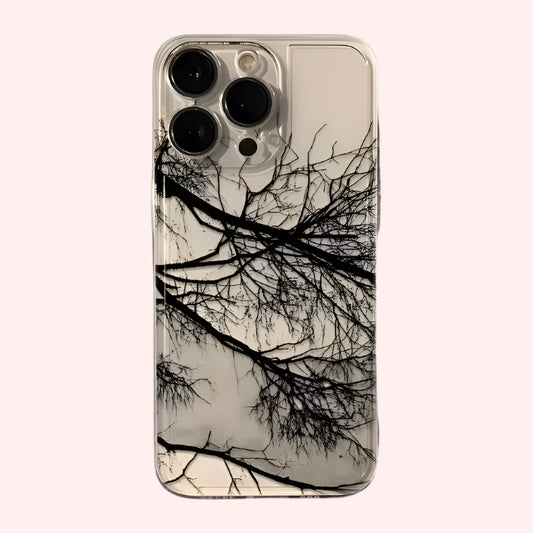 Aesthetic Withered Tree Transparent Case