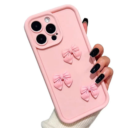 3D Cute Pink Butterfly Soft Sillicone Case