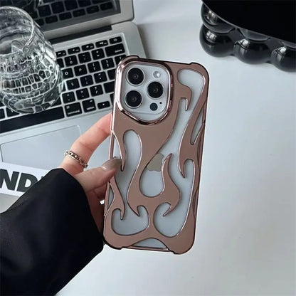 3D Flame Alluminum Alloy Case