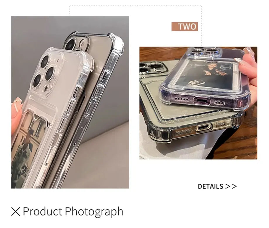 Transparent Card Holder Case