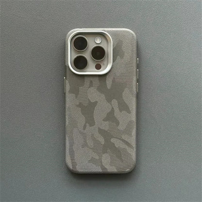 Magnetic Shockproof Camouflage Leather Case