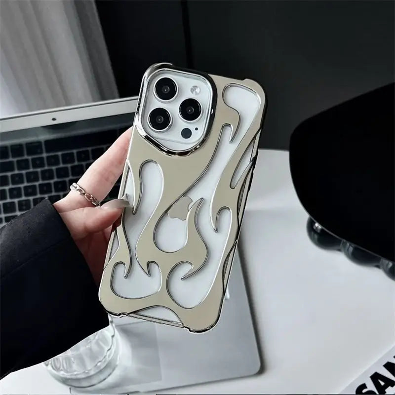 3D Flame Alluminum Alloy Case