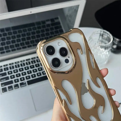 3D Flame Alluminum Alloy Case