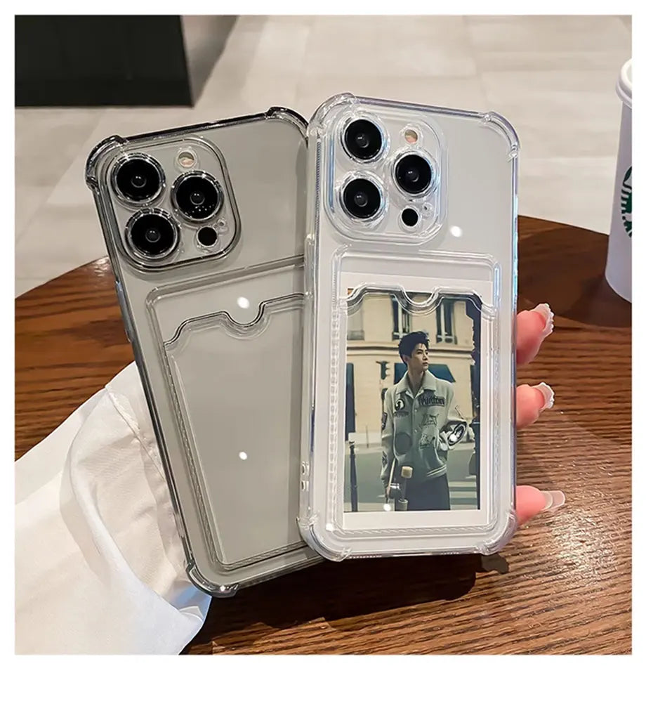 Transparent Card Holder Case