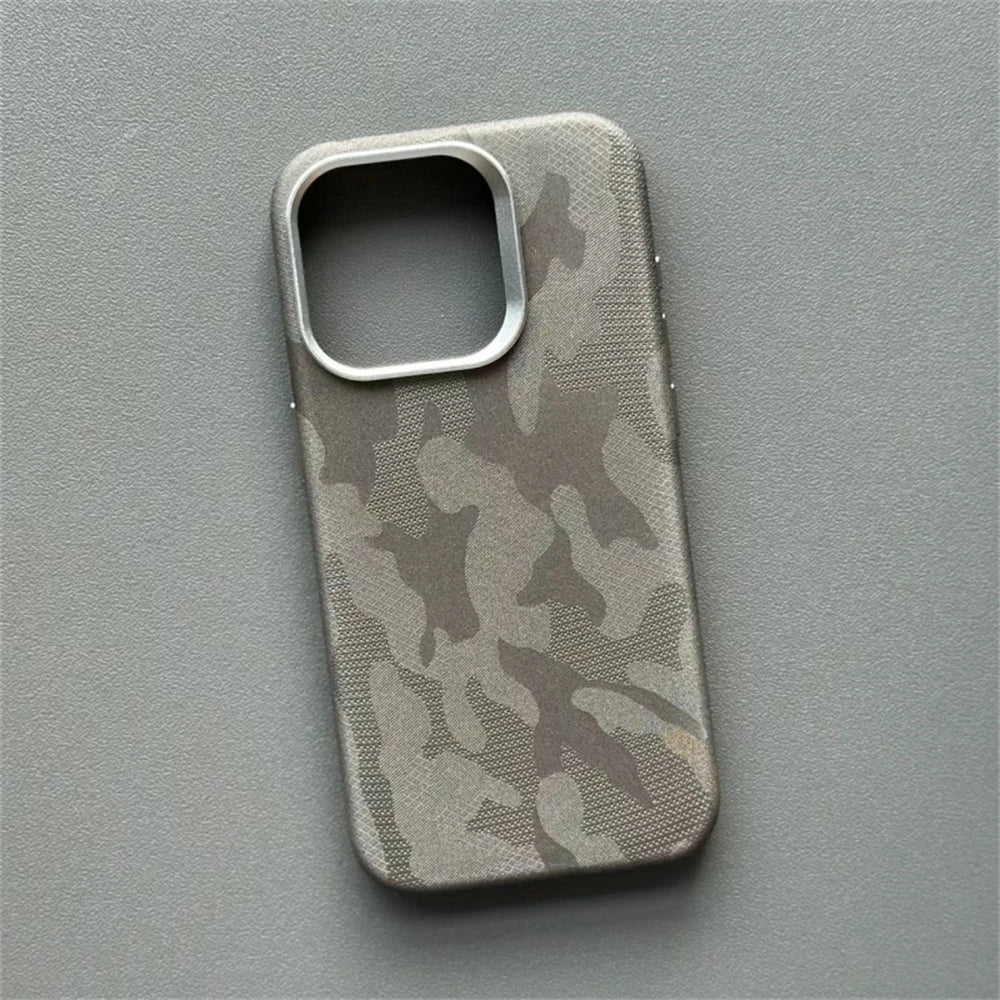 Magnetic Shockproof Camouflage Leather Case