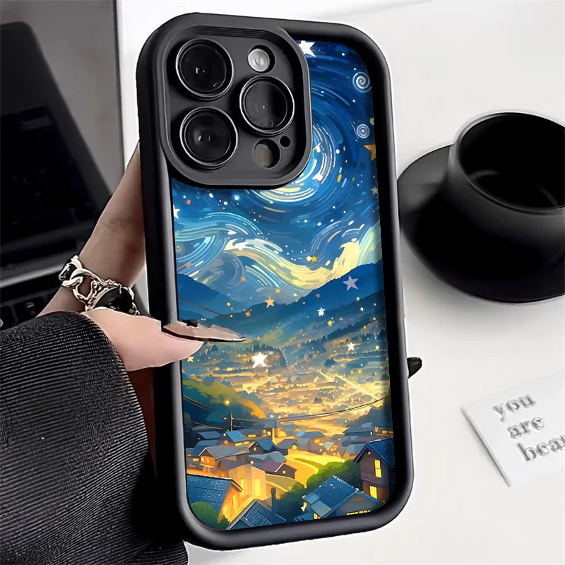 Cartoon Starry Sky - Train Landscape Case