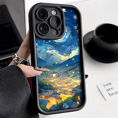 Cartoon Starry Sky - Train Landscape Case