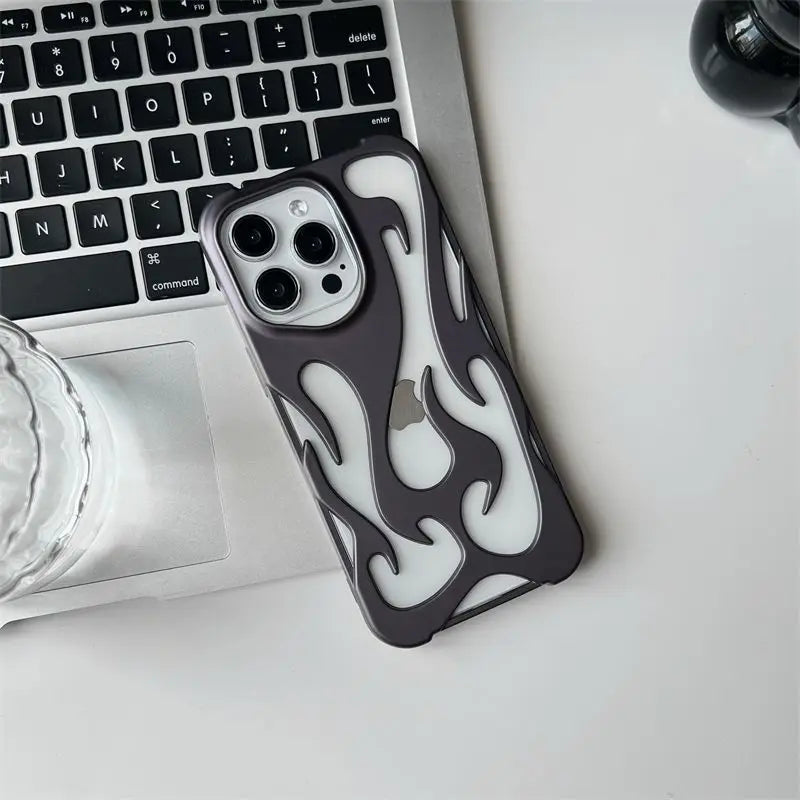 3D Flame Alluminum Alloy Case